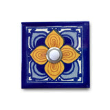 CAD31 - 3x3 Handcrafted Ceramic Tile Doorbell Cover with Lighted Push Button
