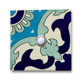 CAD415 - 4x4 Handcrafted Ceramic Tile Doorbell Cover with Lighted Push Button