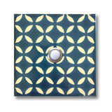 CAD416 - 4x4 Handcrafted Ceramic Tile Doorbell Cover with Lighted Push Button