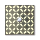 CAD417 - 4x4 Handcrafted Ceramic Tile Doorbell Cover with Lighted Push Button