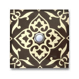 CAD460 - 4x4 Handcrafted Ceramic Tile Doorbell Cover with Lighted Push Button