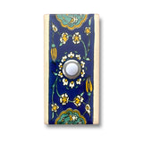 CAD25 - 2x4 Handcrafted Ceramic Tile Doorbell Cover with Lighted Push Button
