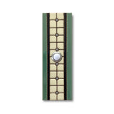 CAD261SB - 2x6 Handcrafted Ceramic Tile Doorbell Cover with Lighted Push Button
